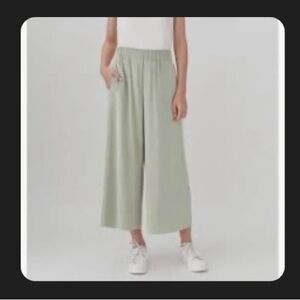 NWOT Cuyana - Washable Silk Wide-Leg Cropped Pant